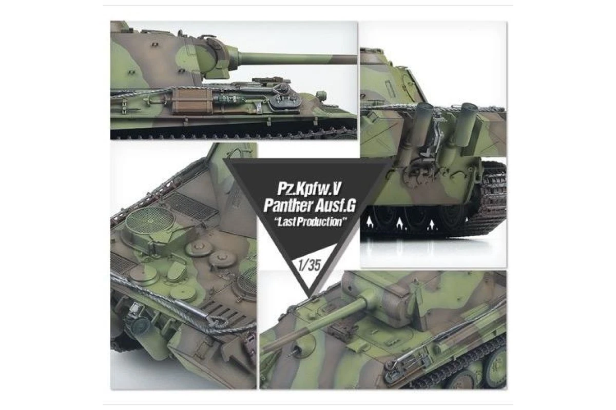 Trumpeter 13523 | Academy 1/35 German Panther Ausf. G Tank Scaled Plastic Model Kit 4 Trumpeter 13523 | Academy 1/35 German Panther Ausf. G Tank Scaled Plastic Model Kit - Image 4