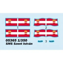 05365 | Trumpeter 1/350 SMS Szent Istvan Austro-Hungarian Tegetthoff-Class Dreadnought Battleship Scaled Plastic Model Kit -Outlet Crafted Scale Store TRO 05365 04 1200x800 1