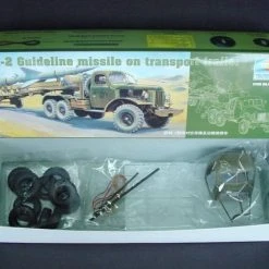 00204 | Trumpeter 1/35 SA-2 Guideline Missile W/ Transport Trailer & Truck Scaled Plastic Model Kit -Outlet Crafted Scale Store TRU 00204 64 1200x800 1