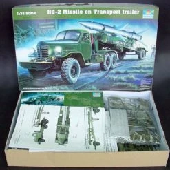 00205 | Trumpeter 1/35 HQ-2 Missile W/ Transport Trailer & Truck Scaled Plastic Model Kit -Outlet Crafted Scale Store TRU 00205 54 1200x800 1