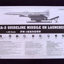 00206 | Trumpeter 1/35 SA-2 Guideline Missile On Launcher Scaled Plastic Model Kit -Outlet Crafted Scale Store TRU 00206 55 1200x800 1