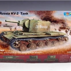 00312 | Trumpeter 1/35 Russian KV.2 Tank Scaled Plastic Model Kit -Outlet Crafted Scale Store TRU 00312 53 1200x800 1