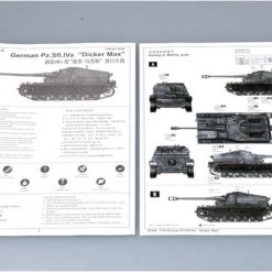 00348 | Trumpeter 1/35 German PZ.SFL.IVA Dicker Max Self-Propelled Gun Scaled Plastic Model Kit -Outlet Crafted Scale Store TRU 00348 59 1200x800 1