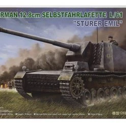 00350 | Trumpeter 1/35 German 12.8cm Selbstfahrlafette L/61 Self-Propelled Scaled Plastic Model Kit
