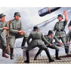 00406 | Trumpeter 1/35 German 280MM K5 (E) Leopold Railroad Gun Crews Scaled Plastic Kit -Outlet Crafted Scale Store TRU 00406 51 1200x800 1