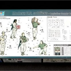 00429 | Trumpeter 1/35 US Modern Soldiers (Logistics Supply Team) Scaled Plastic Model Kit -Outlet Crafted Scale Store TRU 00429 53 1200x800 1