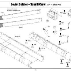 00434 | Trumpeter 1/35 Soviet Soldier Scud B Crew Scaled Plastic Model Kit -Outlet Crafted Scale Store TRU 00434 54 1200x800 1