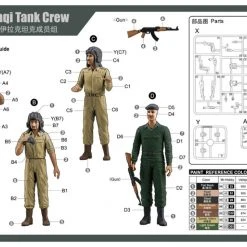 00439 | Trumpeter 1/35 Iraqi Tank Crew Scaled Plastic Model Kit -Outlet Crafted Scale Store TRU 00439 53 1200x800 1