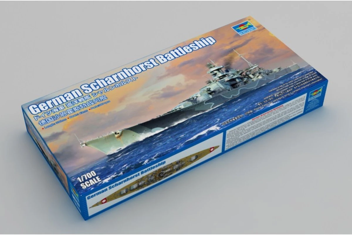 6737 | Trumpeter 1/700 German Scharnhorst Battleship Scaled Plastic Model Kit 2 6737 | Trumpeter 1/700 German Scharnhorst Battleship Scaled Plastic Model Kit - Image 2