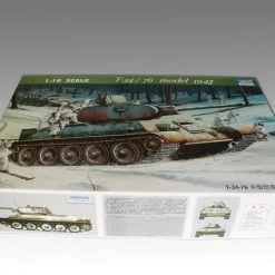 00905 | Trumpeter 1/16 Soviet 1942 T-34/76 Model Tank Scaled Plastic Model Kit -Outlet Crafted Scale Store TRU 00905 52 1200x800 1