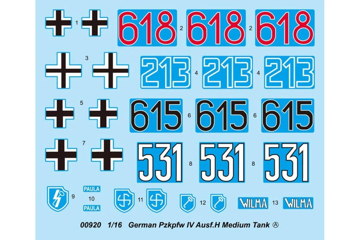 00920 | Trumpeter 1/16 German Pzkpfw IV Ausf.H Medium Tank Scaled Plastic Model Kit 3 00920 | Trumpeter 1/16 German Pzkpfw IV Ausf.H Medium Tank Scaled Plastic Model Kit - Image 3