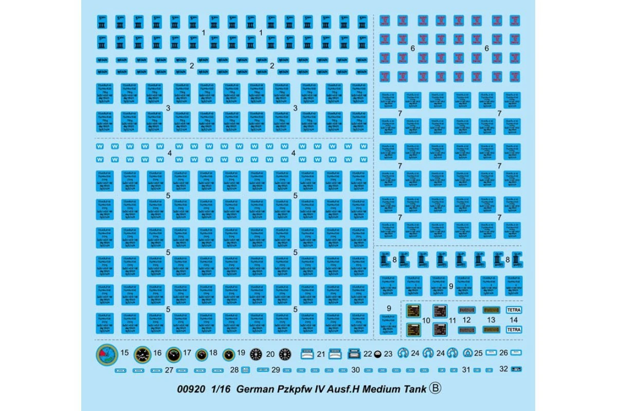 00920 | Trumpeter 1/16 German Pzkpfw IV Ausf.H Medium Tank Scaled Plastic Model Kit 4 00920 | Trumpeter 1/16 German Pzkpfw IV Ausf.H Medium Tank Scaled Plastic Model Kit - Image 4