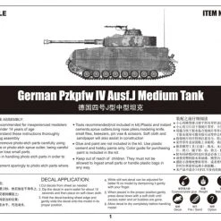 00921 | Trumpeter 1/16 German Pzkpfw IV Ausf.J Tank Scaled Plastic Model Kit -Outlet Crafted Scale Store TRU 00921 55 1200x800 1