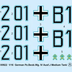 00922 | Trumpeter 1/16 German Pz.Beob.Wg.IV Ausf.J Tank Scaled Plastic Model Kit -Outlet Crafted Scale Store TRU 00922 53 1200x800 1
