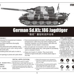 00923 | Trumpeter 1/16 German Sd.Kfz.186 Jagdtiger Tank Scaled Plastic Model Kit -Outlet Crafted Scale Store TRU 00923 05 1200x800 1