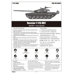 00924 | Trumpeter 1/16 Russian T-72B Main Battle Tank Scaled Plastic Model Kit -Outlet Crafted Scale Store TRU 00924 56 1200x800 1