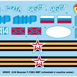 00925 | Trumpeter 1/16 Russian T-72B1 W/ Kontakt-1 Reactive Armor Main Battle Tank Scaled Plastic Model Kit 20 00925 | Trumpeter 1/16 Russian T-72B1 W/ Kontakt-1 Reactive Armor Main Battle Tank Scaled Plastic Model Kit -Outlet Crafted Scale Store TRU 00925 02 1200x800 1