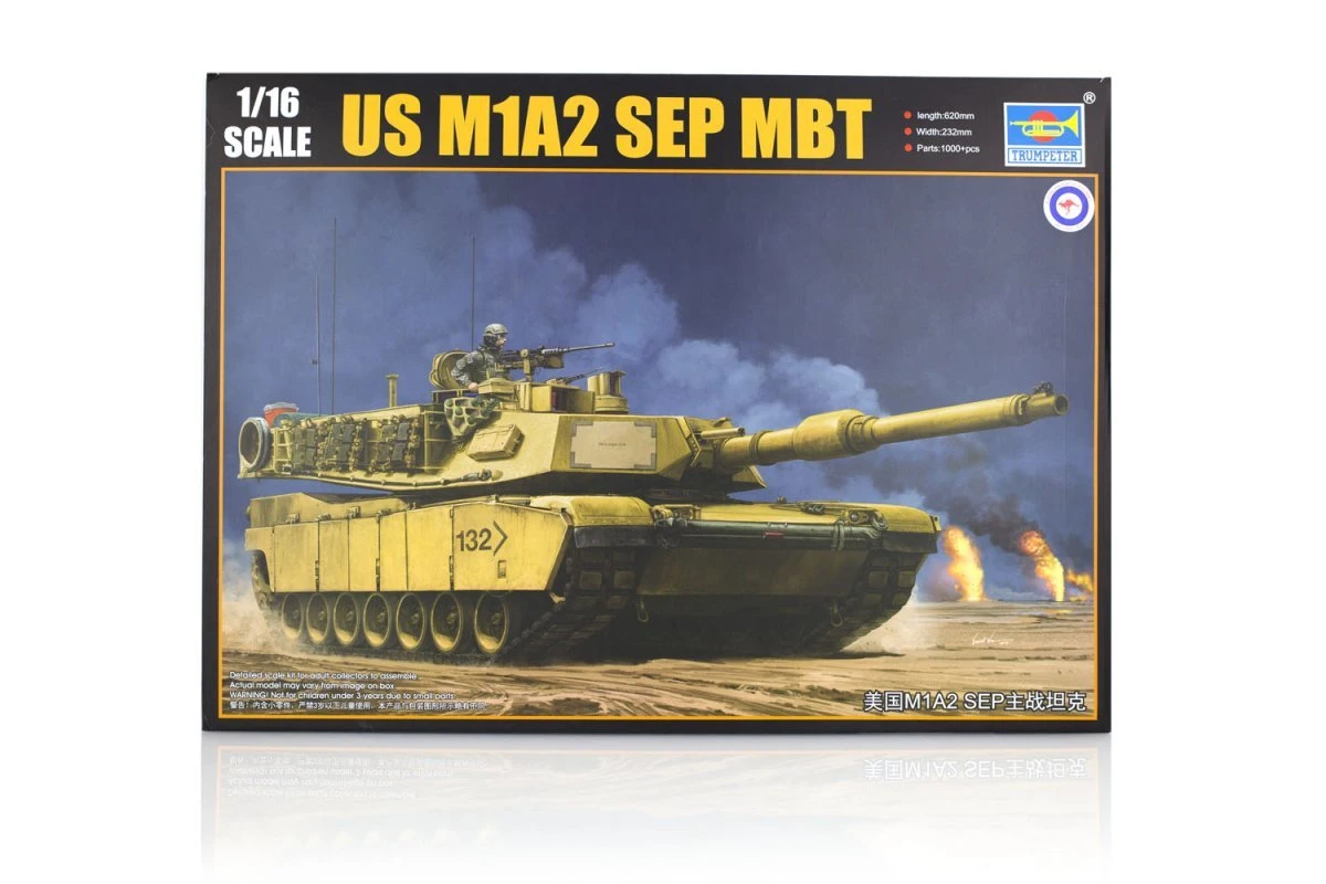 00927 | Trumpeter 1/16 U.S. M1A2 Abrams SEP Main Battle Tank Tank Scaled Plastic Model Kit W/ Australian Decals 1 00927 | Trumpeter 1/16 U.S. M1A2 Abrams SEP Main Battle Tank Tank Scaled Plastic Model Kit W/ Australian Decals
