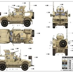 00930 | Trumpeter 1/16 U.S. M-ATV MRAP Scaled Plastic Model Kit -Outlet Crafted Scale Store TRU 00930 59 1200x800 1