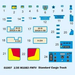 01007 | Trumpeter 1/35 M1083 Standard Cargo Truck Scaled Plastic Model Kit -Outlet Crafted Scale Store TRU 01007 53 1200x800 1