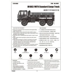 01007 | Trumpeter 1/35 M1083 Standard Cargo Truck Scaled Plastic Model Kit -Outlet Crafted Scale Store TRU 01007 56 1200x800 1