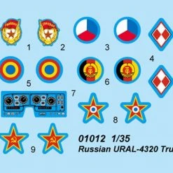 01012 | Trumpeter 1/35 Russian 6x6 URAL-4320 Truck Scaled Plastic Model Kit -Outlet Crafted Scale Store TRU 01012 53 1200x800 1