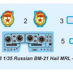 01013 | Trumpeter 1/35 Russian BM-21 Grad Multiple Rocket Launcher Truck Scaled Plastic Model Kit -Outlet Crafted Scale Store TRU 01013 53 1200x800 1