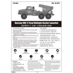 01013 | Trumpeter 1/35 Russian BM-21 Grad Multiple Rocket Launcher Truck Scaled Plastic Model Kit -Outlet Crafted Scale Store TRU 01013 55 1200x800 1