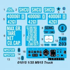 01015 | Trumpeter 1/35 M915 Truck Scaled Plastic Model Kit -Outlet Crafted Scale Store TRU 01015 52 1200x800 1