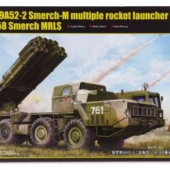 01020 | Trumpeter 1/35 Russian 9A52-2 Smerch-M Rocket Launcher Multiple RSZO 9k58 Smerch MRLS Scaled Plastic Model Kit