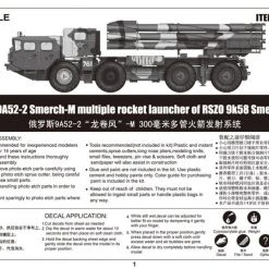 01020 | Trumpeter 1/35 Russian 9A52-2 Smerch-M Rocket Launcher Multiple RSZO 9k58 Smerch MRLS Scaled Plastic Model Kit -Outlet Crafted Scale Store TRU 01020 57 1200x800 1