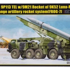 01025 | Trumpeter 1/35 Russian 9P113 TEL W/ 9M21 Of 9K52 Luna-M Short Range Artillery Truck Scaled Plastic Model Kit