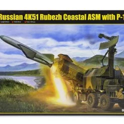01035 | Trumpeter 1/35 Russian 4K51 Rubezh Coastal ASM W/ P-15 Scaled Plastic Model Kit