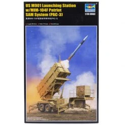 01040 | Trumpeter 1/35 US M901 Launching Station W/ MIM-104F Patriot SAM System (PAC-3) Scaled Plastic Model Kit