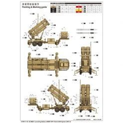 01040 | Trumpeter 1/35 US M901 Launching Station W/ MIM-104F Patriot SAM System (PAC-3) Scaled Plastic Model Kit -Outlet Crafted Scale Store TRU 01040 64 1200x800 1