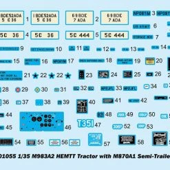 01055 | Trumpeter 1/35 M983A2 HEMTT W/ M870A1 Semi-Trailer Truck Scaled Plastic Model Kit -Outlet Crafted Scale Store TRU 01055 03 1200x800 1