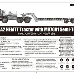 01055 | Trumpeter 1/35 M983A2 HEMTT W/ M870A1 Semi-Trailer Truck Scaled Plastic Model Kit -Outlet Crafted Scale Store TRU 01055 06 1200x800 1