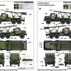 01062 | Trumpeter 1/35 Soviet BM-13 HMM 2B7R Multiple Rocket Launcher Truck Scaled Plastic Model Kit -Outlet Crafted Scale Store TRU 01062 04 1200x800 1