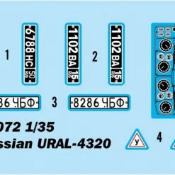 01072 | Trumpeter 1/35 Russian URAL-4320 Military Truck Scaled Plastic Model Kit -Outlet Crafted Scale Store TRU 01072 02 1200x800 1