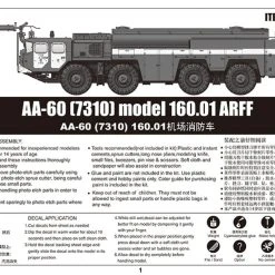 01074 | Trumpeter 1/35 AA-60 (73100) Model 160.01 Aircraft Rescue & Fire Fighting Truck Scaled Plastic Model Kit -Outlet Crafted Scale Store TRU 01074 04 1200x800 1