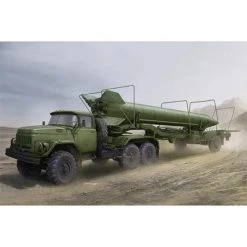 01081 | Trumpeter 1/35 Soviet Zil-131V Tow 2T3M1 Trailer With 8K14 Missile Scaled Plastic Model Kit