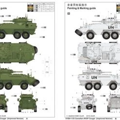 01504 | Trumpeter 1/35 Canadian Cougar AVGP (Improved Version) Armoured Vehical Scaled Plastic Model Kit -Outlet Crafted Scale Store TRU 01504 03 1200x800 1