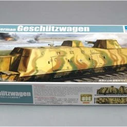 01509 | Trumpeter 1/35 German Geschutzwagen Armoured Train Scaled Plastic Model Kit -Outlet Crafted Scale Store TRU 01509 52 1200x800 1