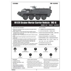 01512 | Trumpeter 1/35 M1129 Stryker Mortar Armoured Vehicle Scaled Plastic Model Kit -Outlet Crafted Scale Store TRU 01512 56 1200x800 1