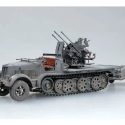 01523 | Trumpeter 1/35 German Half-Track W/ 20mm Flakvierling (Sd.Kfz7/1) & W/ Sd.Anhanger 51 Scaled Plastic Model Kit -Outlet Crafted Scale Store TRU 01523 05 1200x800 1