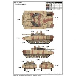 01532 | Trumpeter 1/35 United Arab Emirate BMP-3 Tank W/ ERA Titles & Screens Scaled Plastic Model Kit -Outlet Crafted Scale Store TRU 01532 61 1200x800 1