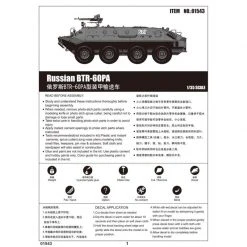 01543 | Trumpeter 1/35 Russian BTR-60PA Armoured Personnel Carrier Vehicle Scaled Plastic Model Kit -Outlet Crafted Scale Store TRU 01543 59 1200x800 1