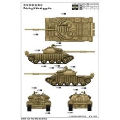 01549 | Trumpeter 1/35 Iraqi Regular Army 1972 T-62 Tank Scaled Plastic Model Kit -Outlet Crafted Scale Store TRU 01549 53 1200x800 1