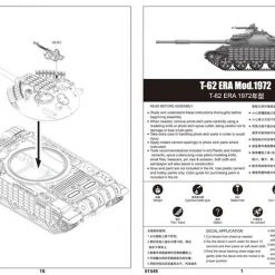 01549 | Trumpeter 1/35 Iraqi Regular Army 1972 T-62 Tank Scaled Plastic Model Kit -Outlet Crafted Scale Store TRU 01549 54 1200x800 1