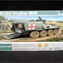 01559 | Trumpeter 1/35 M1133 Stryker Medical Evacuation Vehicle Scaled Plastic Model Kit -Outlet Crafted Scale Store TRU 01559 56 1200x800 1